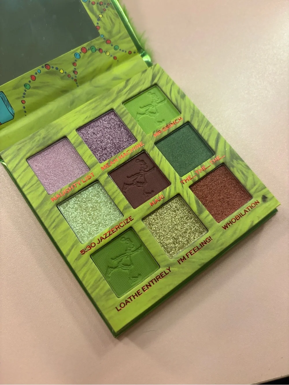 Revolution x The Grinch Eyeshadow Palette